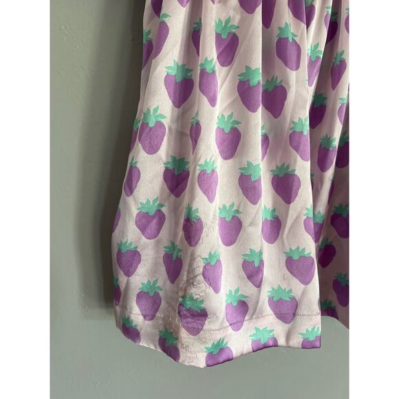 LOOK by CrewCuts Lavender Strawberry Print Dress - Picture 7 of 8